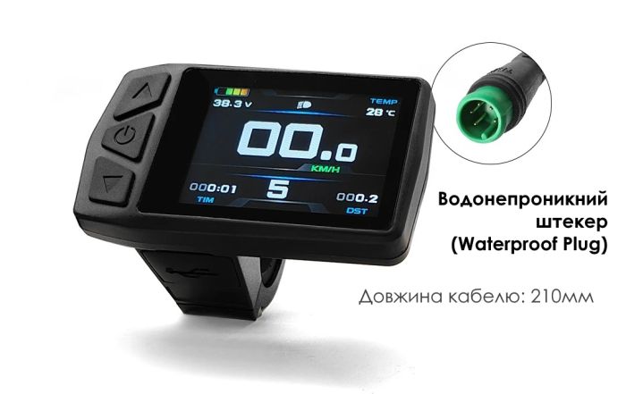 Дисплей Kunteng KT-TF01U (24/36/48V) USB