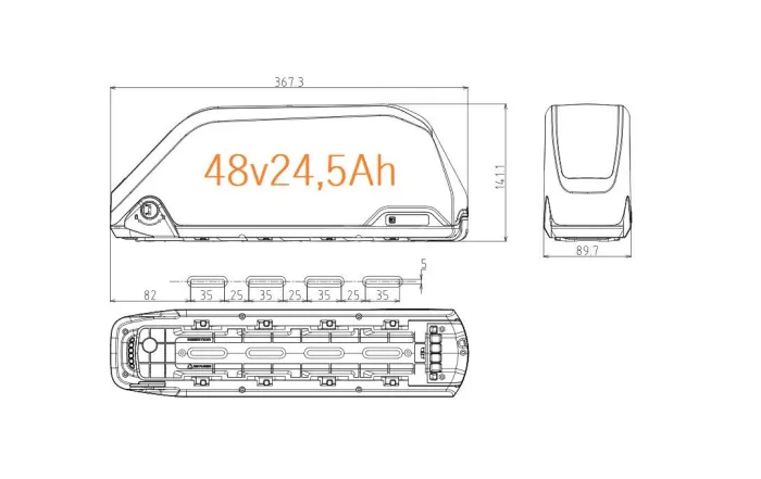 Літієвий акумулятор в корпусі (48V 20Ah)